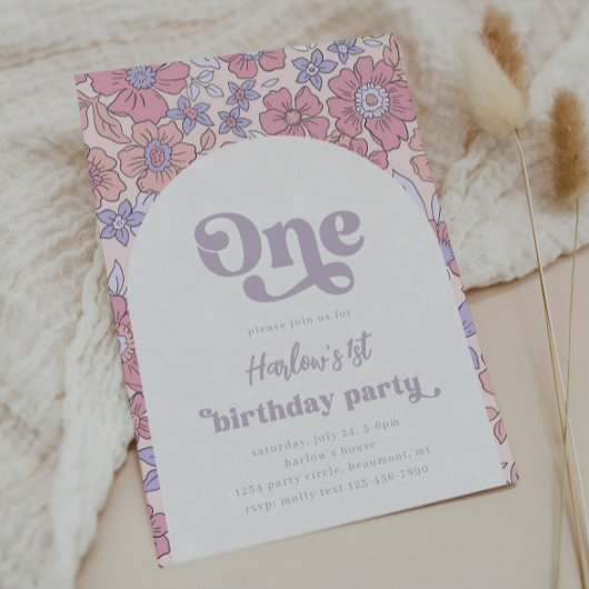 Invitation Flower First Birthday | FLEUR SAUVAGE
