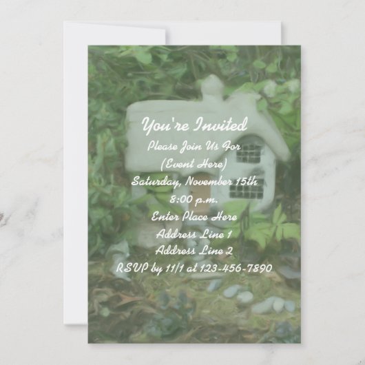 Invitation Flower Garden Cottage Painting Party (Devant)