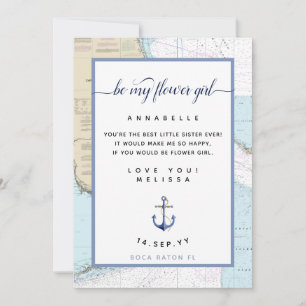 Invitation Flower Girl Nautical #Mariage   Sud #Floride