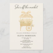 Invitation Flower Market Coquette Bow QR Code Bridal Shower (Devant)
