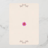 Invitation Flower Party de chimie (Verso)