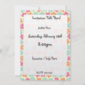 Invitation Flower Power (Dos)