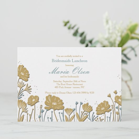 Invitation Flower Power (Debout devant)