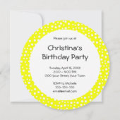 Invitation Flower Power fête d'anniversaire (Dos)