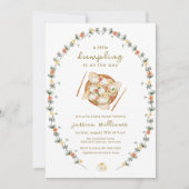 Invitation Flower Wreath Bao Dumpling Baby Shower  (Devant)