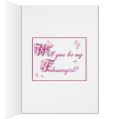 Invitation Flowergirl (Intérieur (Droit))