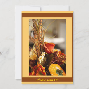 Invitation Flowers à Autumn Colors