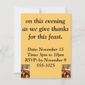 Invitation Flowers à Autumn Colors (Dos)