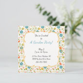 Invitation Flowers Custom Garden (Debout devant)