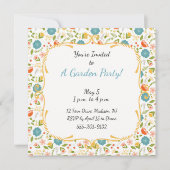 Invitation Flowers Custom Garden (Devant)