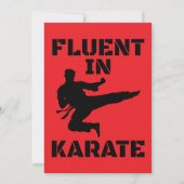 Invitation Fluent dans Karate Funny Karate T-Shirt (Devant)
