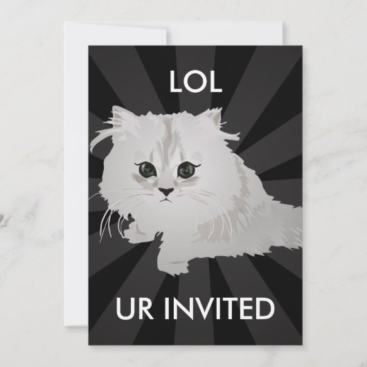 Invitation Fluffy Kitten (Devant)
