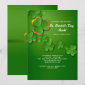 Invitation Flurry de Trèfles (Devant / Derrière)