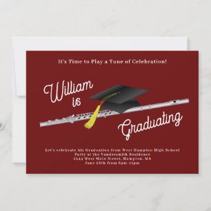 Invitation Flute Musician Graduician Music