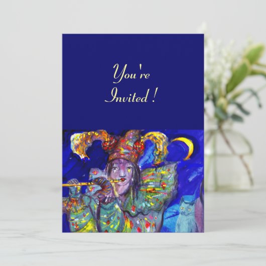 INVITATION FLUTISTE EN BLEU (Debout devant)