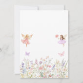 Invitation Flutter and Twirl Fairy First 1st Birthday (Dos)