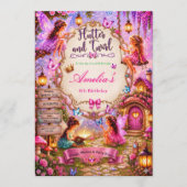 Invitation Flutter et Twirl Petite Fée Premier Anniversaire (Devant)