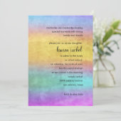 Invitation Flux d'aquarelles bat mitzvah (Debout devant)