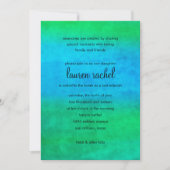 Invitation Flux d'aquarelles bat mitzvah (Devant)