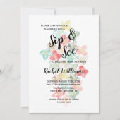 Invitation Flux d'aquarelles classiques Sip & See (Devant)