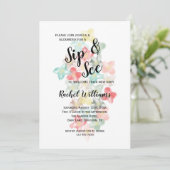 Invitation Flux d'aquarelles classiques Sip & See (Debout devant)