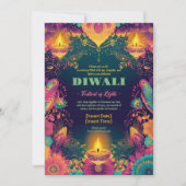 Invitation Flux Diwali enchanté (Devant)