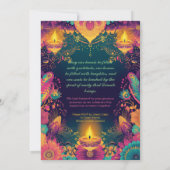 Invitation Flux Diwali enchanté (Dos)