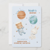 Invitation Fly High, Little Astronaut  (Devant)