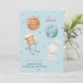 Invitation Fly High, Little Astronaut Girl (Debout devant)