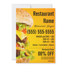 Flyer Burger 5x7