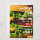 Invitation Flyer Burger 5x7 (Devant)