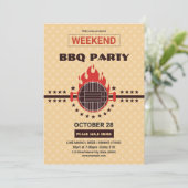 Invitation Flyer de fête du barbecue (Debout devant)
