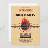 Invitation Flyer de fête du barbecue (Devant / Derrière)