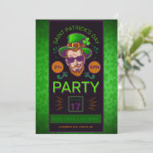 Invitation Flyer de la fête de la Saint Patrick (Debout devant)