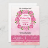 Invitation Flyer de la fête des mères (Devant / Derrière)