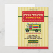 Invitation Flyer de la fête du camion de ravitaillement (Devant / Derrière)