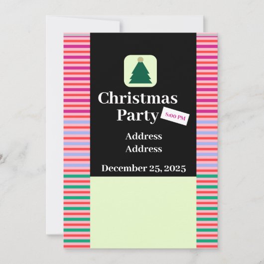 Invitation Flyer de Noël moderne (Devant)