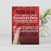 Invitation Flyer de Saint-Valentin (Debout devant)