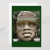 Invitation Flyer de tête Olmec (Devant / Derrière)
