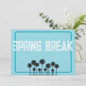 Invitation Flyer de vacances de Spring Break (Debout devant)