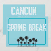 Invitation Flyer de vacances de Spring Break (Devant / Derrière)