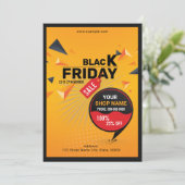 Invitation Flyer de vente du vendredi noir (Debout devant)