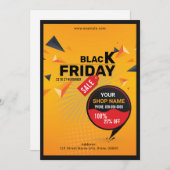 Invitation Flyer de vente du vendredi noir (Devant / Derrière)