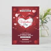Invitation Flyer d'invitation de la Saint-Valentin (Debout devant)
