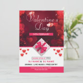 Invitation Flyer d'invitation de la Saint-Valentin (Debout devant)