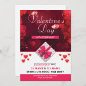 Invitation Flyer d'invitation de la Saint-Valentin (Devant / Derrière)