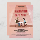 Invitation Flyer d'invitation de la Saint-Valentin (Devant / Derrière)