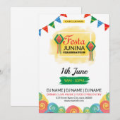 Invitation Flyer d'invitation Festa Junina (Devant / Derrière)
