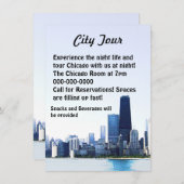 Invitation Flyer du Chicago Tour (Devant / Derrière)