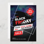 Invitation Flyer promotionnel du vendredi noir (Devant / Derrière)